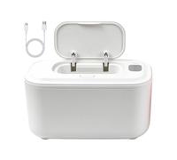 Chauffe-lingettes Diffuseur De Chaleur Enveloppante, 3 Réglages Température | Chauffe-lingettes USB pour adultes Pour garçon, fille, maman, papa, salle de bain, hiver, nuit, voiture Blanc