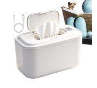 Chauffe-Lingettes Diffuseur De Chaleur Enveloppante, 3 Réglages Température | Chauffe-lingettes USB pour adultes Pour Salle De Bain Hiver Blanc