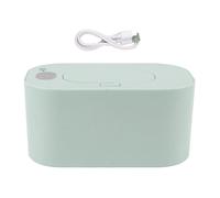 Chauffe-lingettes et distributeur de lingettes humides pour bébé, chauffe-lingettes de grande capacité alimenté par USB avec affichage pour nouveau-nés (Vert)