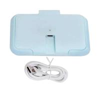 Chauffe-lingettes humides, 100 g ultra fin avec minuterie, chauffage portable à lumière changeante, distributeur de lingettes à chargement USB fiable, distributeur de serviettes USB pour voyage et