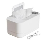 Chauffe-lingettes portable - Chauffe-lingettes pour bébé avec thermostat, distributeur de lingettes de grande capacité | Design thermostatique avec chargement USB pour la maison, la crèche et le do
