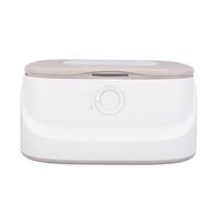 Chauffe-lingettes pour bébé avec veilleuse, température réglable, grande capacité, chauffe-lingettes humides et distributeur de lingettes humides, essentiels pour nouveau-né (GRAY)