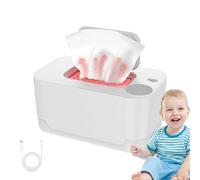 Chauffe-lingettes pour bébé : distributeur de lingettes à chauffage rapide, même en chauffant des lingettes humides plus chaudes, chauffage et nettoyage humide, opération d'une main chauffée