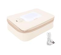 Chauffe-lingettes pour bébé, Distributeur de Lingettes Humides en Cuir PU, Boîte à Mouchoirs Humides Portable de Style Moderne, Chauffage Rapide et Uniforme, Chauffe-lingettes