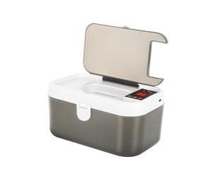 Chauffe-lingettes USB, appareil de chauffage et distributeur de lingettes avec lumières | Équipement de bébé rechargeable par USB pour le camping les voyages et les voyages en voiture