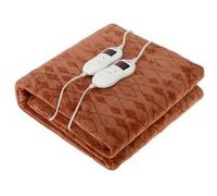 Camry Chauffe-lit électrique CR7436 – 150×160 cm, 8 niveaux, minuterie, lavable, 120W, marron