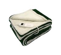 Chauffe-lit électrique 160W effet peau de mouton vert et beige WARMER BED PLUS Vert