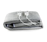 Chauffe-lit électrique 2 personnes DOMO - 6 Niveaux de chaleur - Molleton de flanelle - 160x140 cm - Gris