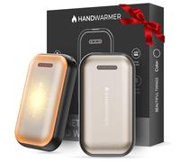 Chauffe Main Électrique 2 Pack - 6000mAh Chauffe-Mains de Poche Magnétique, USB Rechargeable Chauffage Rapide, 3 Niveaux de Chaleur Jusqu’à 55 °C, pour Extérieur, Golf, Camping, Cadeaux de d'hiver