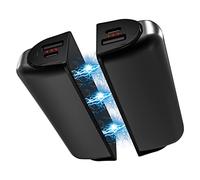 Chauffe Main Rechargeable - 10000mAh Réutilisable, Chaufferette Portable pour l'hiver et l'extérieur (Noir)