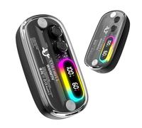 Chauffe Main Rechargeable 2 en 1 Magnétique, Chaufferette Main de Poche Electrique Reutilisable avec Lumières RGB, 4 Niveaux de Chauffage et Affichage Numérique,Cadeau pour Homme Femme Golf Ski Gaming