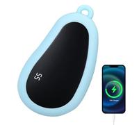 Chauffe Main Rechargeable, Chaufferette Main Électrique Portable, Power Bank USB-C 2 in 1 Hand Warmer Reutilisable, 5 Niveaux Chauffage De Poche, Connectable Au Téléphone Mobile, Extérieur