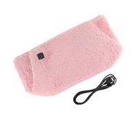 Chauffe-mains 2 en 1 et ceinture chauffante électrique, coussin chauffant avec poches for les mains, ceinture abdominale chauffante et coussin chauffant for masseur de dos(Pink)