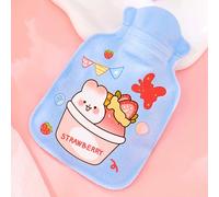 Chauffe-mains à eau chaude | Adorable chauffe-mains sur le thème des dessins animés, idéal pour les trajets scolaires, l'utilisation à domicile et les activités de plein air(Blue)