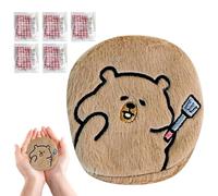 Chauffe-Mains - Avec 5 Recharges Remplaçables, Mignon Et Auto-Chauffant | Design Capybara Chauffe-Mains De Poche | Pour Camping Hiver Extérieur Temps Froid Hommes Femmes Cadeaux De