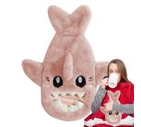 Chauffe-mains - Chauffe-mains en forme de requin en peluche, sac de compresse chaude réutilisable, paquet en caoutchouc thermique souple, accessoire fournissant de la chaleur | Pour Adultes Ma