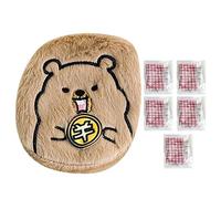 Chauffe-Mains - Coussin Portable Auto-Chauffant, 5 Tailles de Poche Rechargeables, matériau Capybara Peluche, Accessoire d'hiver Mignon pour l'extérieur, Ajustement Universel pour Homme et Femme