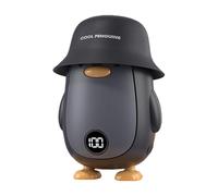 Chauffe-mains de poche, chauffe-mains de pingouin de dessins animés - Chauffe-mains de pingouin - Chauffe-mains rechargeable par USB, chauffage à écran numérique pour