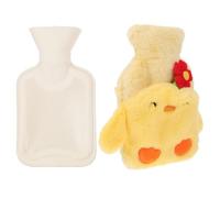 Chauffe-mains D'hiver 500ml en Caoutchouc Housse Peluche Jaune