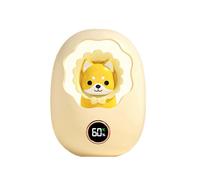 Chauffe-Mains D'Hiver Portable Rechargeable par USB, Chauffe-Mains de Poche, Puissance Mobile, Chauffage Rapide, Petit Shiba Inu Jaune