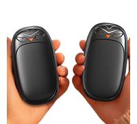 Chauffe-mains électrique 5 W 3 niveaux - Chauffe-mains des deux côtés, 1 paire d'appareils chauffants magnétiques pour l'extérieur, le travail, le camping, les sports d'hiver, la maison