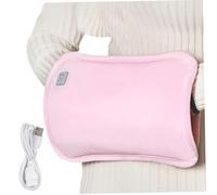 Chauffe-mains électrique avec housse en flanelle 3 réglages de chaleur Chauffe-mains rechargeable par USB Sac d'eau chaude électrique pliable et lavable Mise hors tension automatique pour l'hiver Por