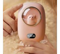 Chauffe-mains électrique, chauffe-mains à chauffage rapide, chauffe-mains de transport sans effort rechargeables pour voyage, chauffe-mains de poche 10 000 mAh, thé