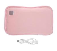 Chauffe-Mains électrique étanche à Chauffage au graphène, avec Prise USB et Pochette de Poche, Chauffe-Mains à 3 Niveaux de température réglables pour Les Voyages en extérieur et (Rose)