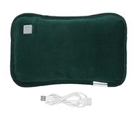 Chauffe-Mains électrique étanche à Chauffage au graphène, avec Prise USB - Pochette de Poche, température réglable sur 3 Niveaux, pour Une Utilisation en extérieur, au Bureau et en (Vert foncé)