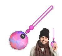 Chauffe-mains électriques, chauffe-mains électriques rechargeables, Chauffe-mains de poche portable rond, Chauffe-mains à 3 réglages de chaleur pour les mains Noël Hiver Chasse Camping Golf