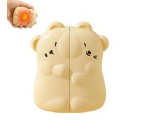 Chauffe-Mains électriques - Paquet de 2, Design divisé magnétique, Mignon câlin Ours | Chauffage de Poche Rechargeable, 3 Niveaux de Chaleur réglables, Cadeau d'hiver Portable pour Femmes et