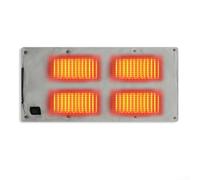 Chauffe-mains intelligent USB avec élément chauffant en graphène 3 réglages de chaleur 45 C 50 C 60 C Tissu doux au toucher pliable pour voyage, trajets et usage domestique (gris)