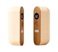 Chauffe-mains magnétique à ventouse 3000 mAh avec design divisé et chauffage double face, léger et portable pour une protection pratique des mains (blanc)