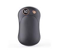 Chauffe-Mains Magnétiques Rechargeables Portables 2 Pièces avec 3 Réglages de Chaleur et Affichage Numérique pour L'Hiver et L'Extérieur, Noir.
