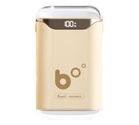 Chauffe-mains numérique - Chauffage électrique de poche, rechargeable de 3000 mAh, affichage de la température LED, design interactif de chauffage rapide pour golf, camping, chasse, 10,8 x 6,3 x 2,5