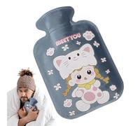 Chauffe-Mains Peluche Remplissable À Eau Chaude Coussin Chauffant Portable | 500ml Bouillotte D'Hiver Doux Et Portable Avec Une Grande Capacité Pour Le