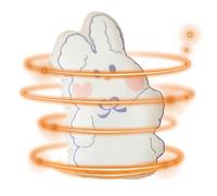 Chauffe-Mains Portable - Coussin Chauffant Auto-Chauffant Réutilisable | Pochette Chauffante pour Étudiants, Portable Temps Froid, Gel PVC, Dessin Lapin Glace