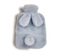 Chauffe-mains portable en peluche douce, idéal for soulager les crampes menstruelles et les douleurs au cou et aux épaules.(Gray-1000ml)