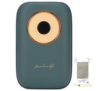 Chauffe - Mains Portable Forme Lecteur Vinyle, 10000mAh, Noir - Chauffage Rapide 5s, USB Digital Display; Power Bank, Idéal Cadeau Hiver (Verte)