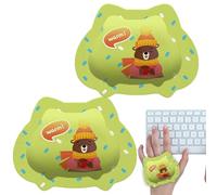 Chauffe-mains portables, chauffe-mains de dessin animé | 2 x coussin chauffant portable avec motif animal - Chauffe-mains portables, chauffe-mains de poche pour les activités de plein air ou les