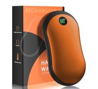 Chauffe-Mains Rechargeable, 10000 mAh, chaufferette électrique Portable Power Bank avec 15 Heures de Chaleur Durable, Affichage numérique, 3 Niveaux de Chaleur, Chauffe-Mains USB pour Camping Cadeau