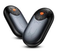 Chauffe-Mains Rechargeable 2 Pack, 8000mAh Chauffe-Mains Réutilisable, Chauffe-Mains Simple 24 Heures, 3 Modes de Chauffage pour Les Femmes, Les Hommes, Le Camping, La Chasse, Le Golf (Gris)