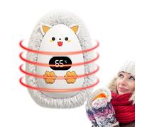 Chauffe-mains rechargeable, chauffe-mains électrique mignon | Chauffe-mains de poche - Outil de réchauffement des mains d'hiver à affichage numérique, chauffage intelligent en peluche en forme d'anima