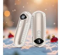 Chauffe-mains rechargeables 2 Pack, chauffage électrique portable 6000mAh, format de poche, ultra léger et fin, 5 niveaux de chauffage jusqu'à 55°C, parfait pour le camping (kaki)