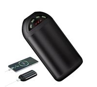Chauffe-Mains Rechargeables | Batterie Externe 5000mAh avec Éclairage et Fonction Chauffage | Chauffage Portable 3 Niveaux pour Randonnée Camping Trekking Sport Extérieur Transport