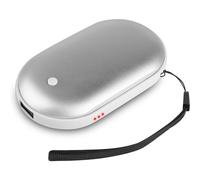 Chauffe-mains rechargeables, compacts et certifiés UL, avec double face chauffante et trois niveaux de chaleur, pour les sports de plein air et la