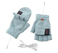 Chauffe-mains réutilisables | Gants chauffants avec recharge USB, chauffe-mains instantanés | Gants demi-doigts chauffants | Chauffe-mains réutilisables Click And Heat | convertible d'hiver