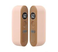 Chauffe-mains Split 3000mAh pour Couple Amoureux | Double face chauffante, aimant puissant, 3000mAh, idéal pour partager la chaleur à deux(pink)