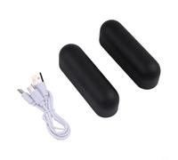 Chauffe-mains Split 3000mAh pour Couple Amoureux | Double face chauffante, aimant puissant, 3000mAh, idéal pour partager la chaleur à deux(black)