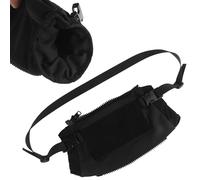 Chauffe-Mains Tactique Multifonction avec Pochette de Rangement Zippée À l'avant - Idéal pour Les Activités de Plein Air, L'utilisation Tactique et Le Froid(Black)